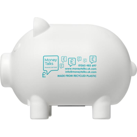 Tirelire cochon personnalisable en plastique recyclé Oink