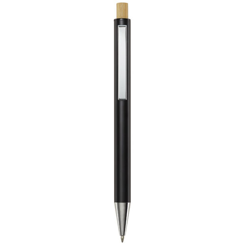 Stylo bille en alu recyclé à personnaliser Cyrus Noir