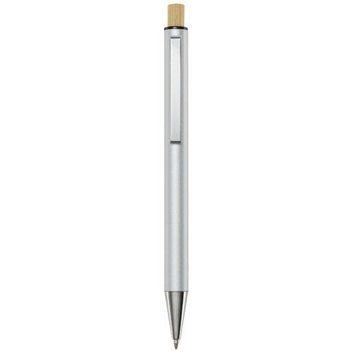 Stylo bille publicitaire en aluminium recyclé Cyrus Argent