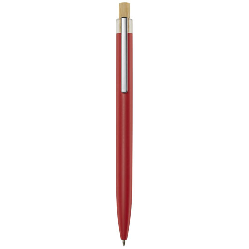 Stylo bille en aluminium recyclé à personnaliser Nooshin Rouge
