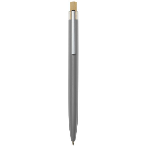 Stylo bille en aluminium recyclé à personnaliser Nooshin Gris