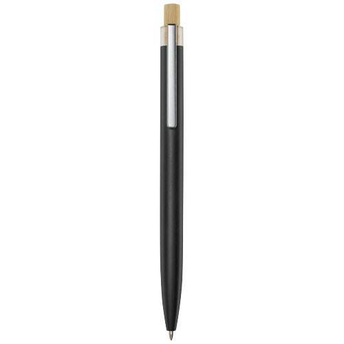 Stylo bille en aluminium recyclé à personnaliser Nooshin Noir