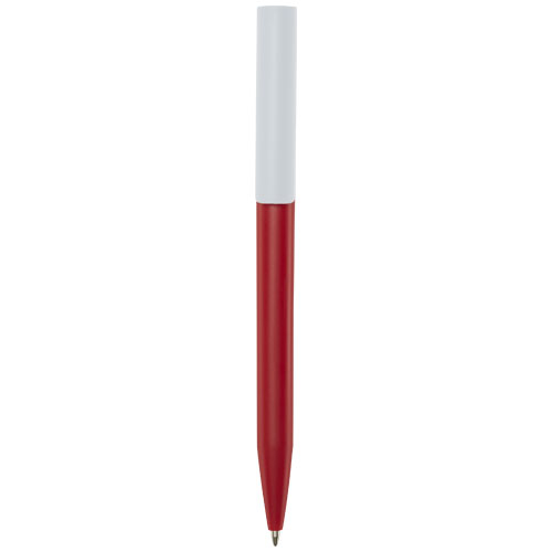 Stylo en plastique recyclé personnalisable Unix Rouge