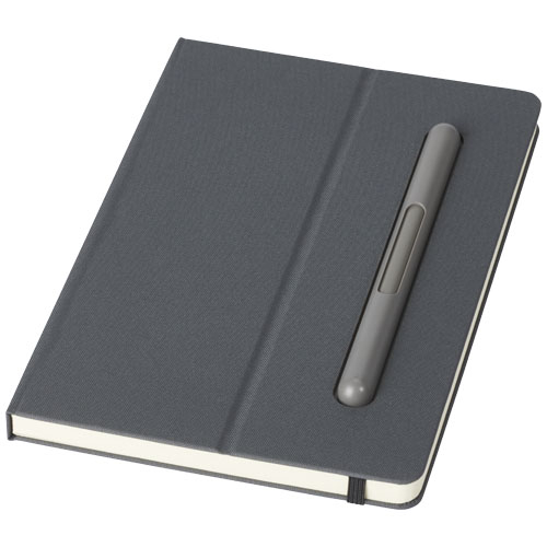 Carnet publicitaire A5 avec stylo personnalisable Skribi Gris