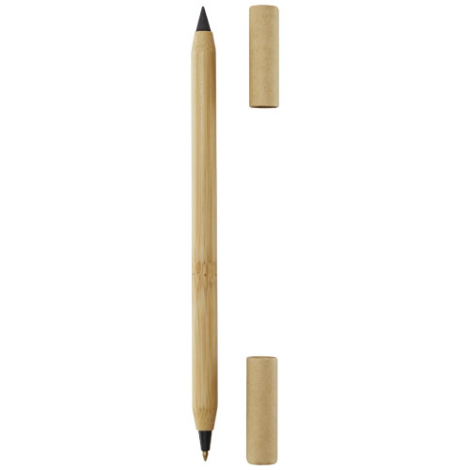 Stylo personnalisable duo bambou encre noire Samambu