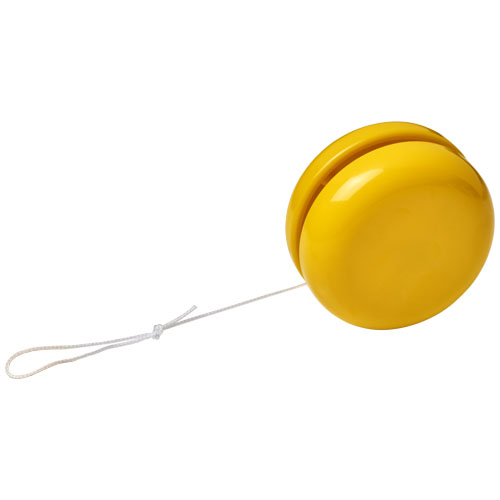 Yoyo publicitaire en plastique recyclé Garo Jaune