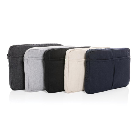 Pochette coton recyclé 340g personnalisable 15,6'' Laluka