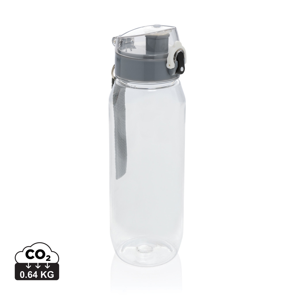 Bouteille d'eau publicitaire rPET 800ml Yide Transparent