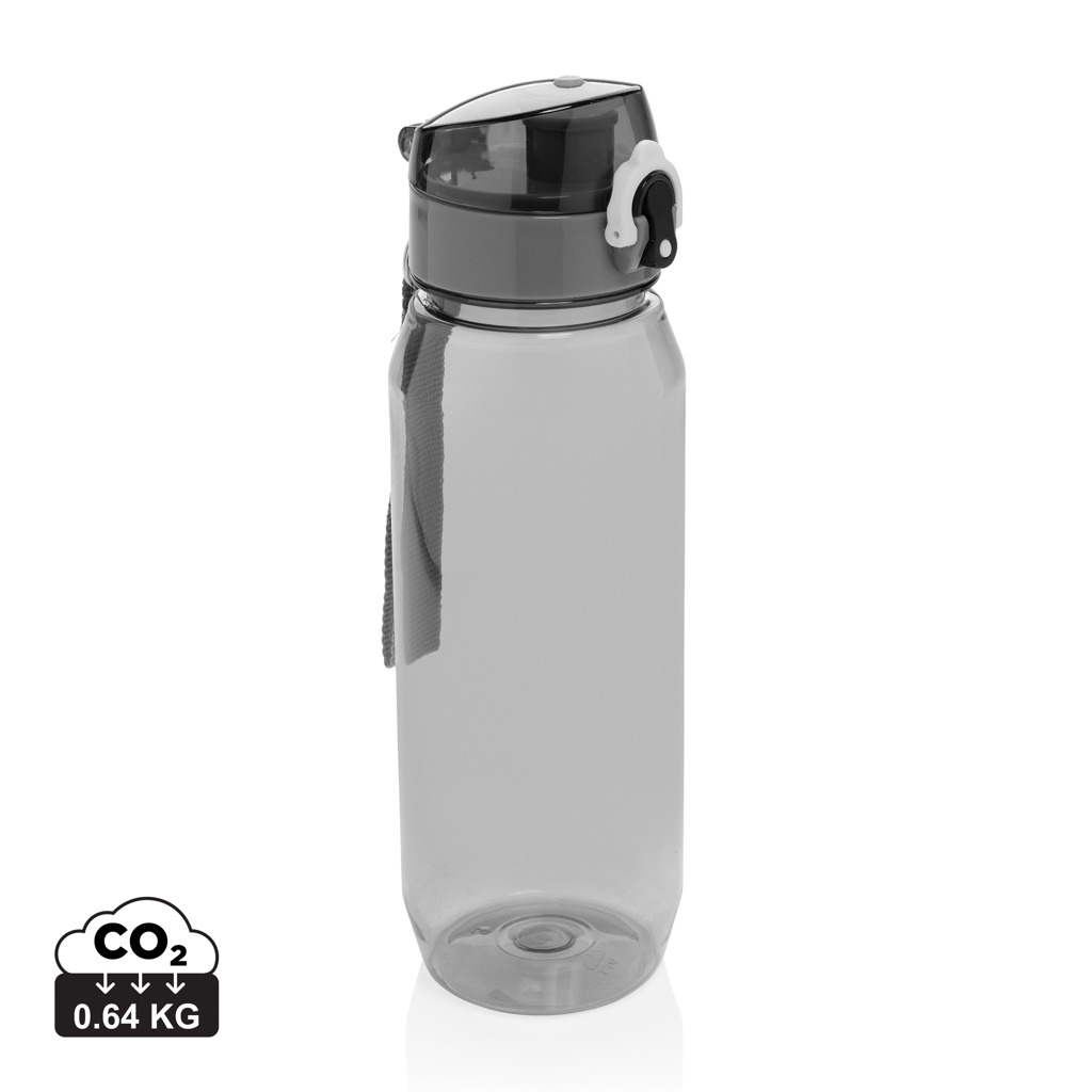 Bouteille d'eau publicitaire rPET 800ml Yide Noir