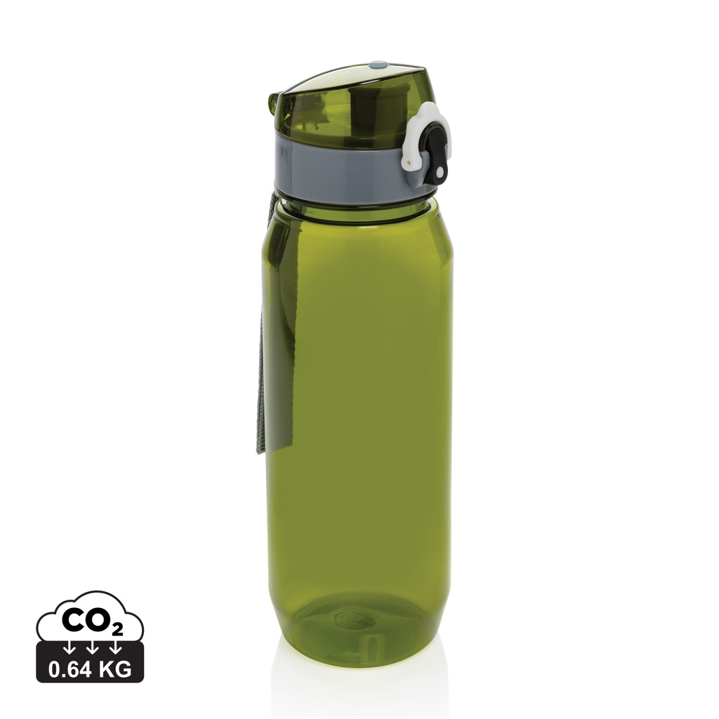 Bouteille d'eau publicitaire rPET 800ml Yide Vert