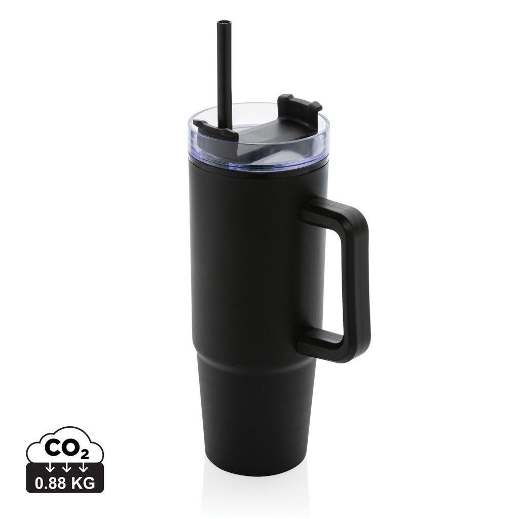 Mug publicitaire recyclé 900ml avec poignée Tana Noir