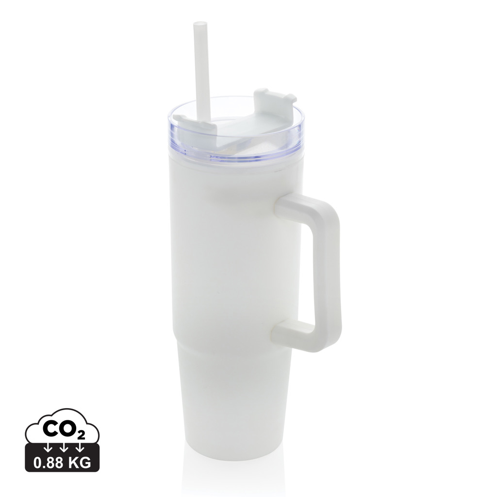 Mug publicitaire recyclé 900ml avec poignée Tana Blanc