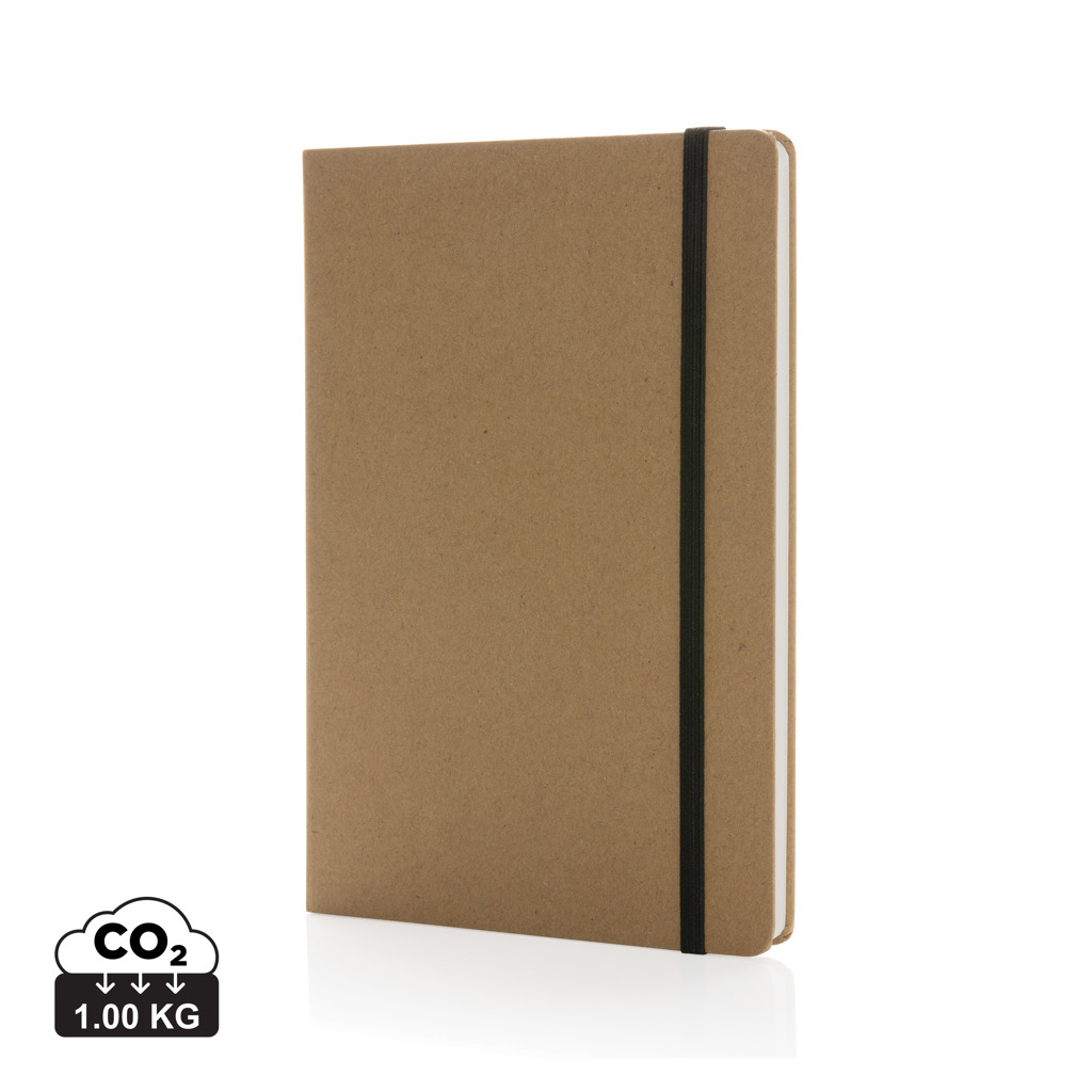 Cahier kraft et papier de verre A5 personnalisable Craftstone Marron