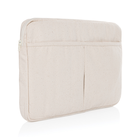 Pochette coton recyclé 340g personnalisable 15,6'' Laluka