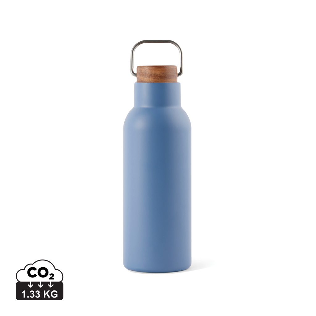 Bouteille promotionnelle 580ml inox recyclé Ciro VINGA Bleu