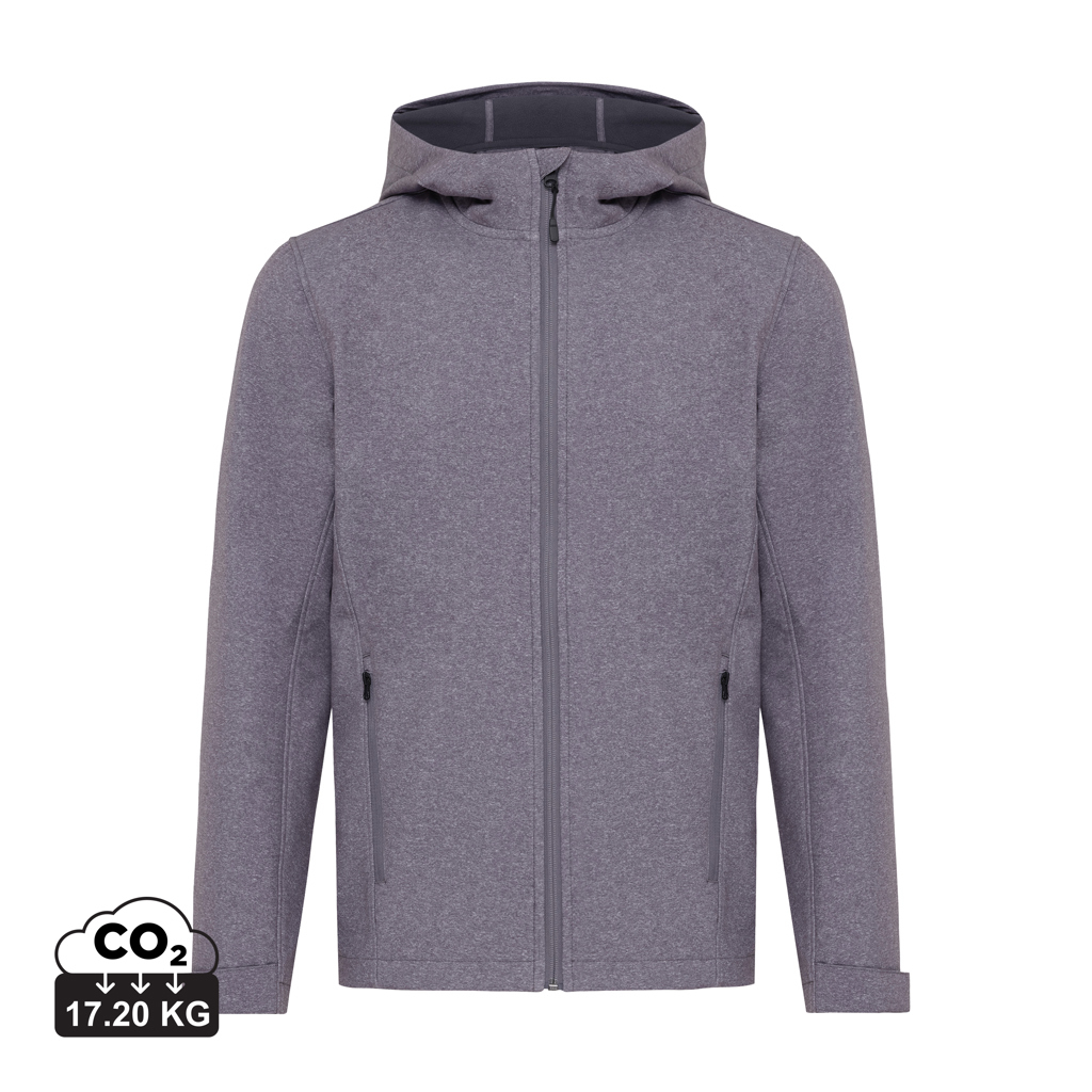 Veste softshell rPET à personnaliser Homme Makalu Iqoniq Gris