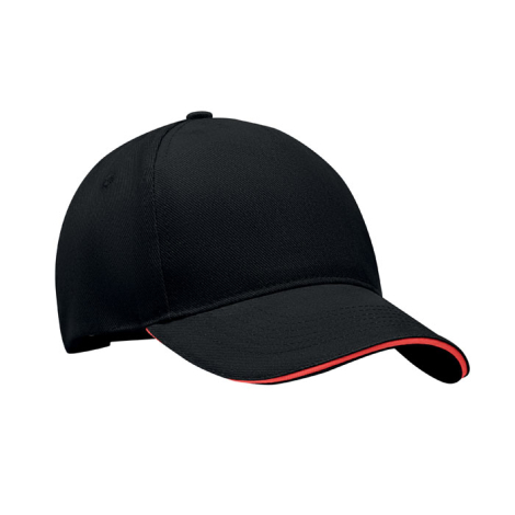 Casquette publicitaire coton brossé 5 pans Singa