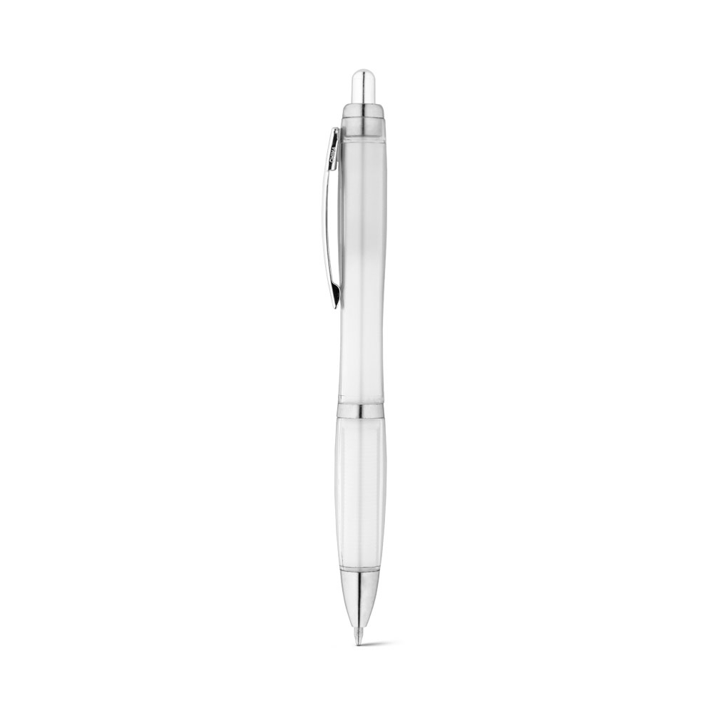 Stylo à bille en PET recyclé personnalisable SWING Blanc