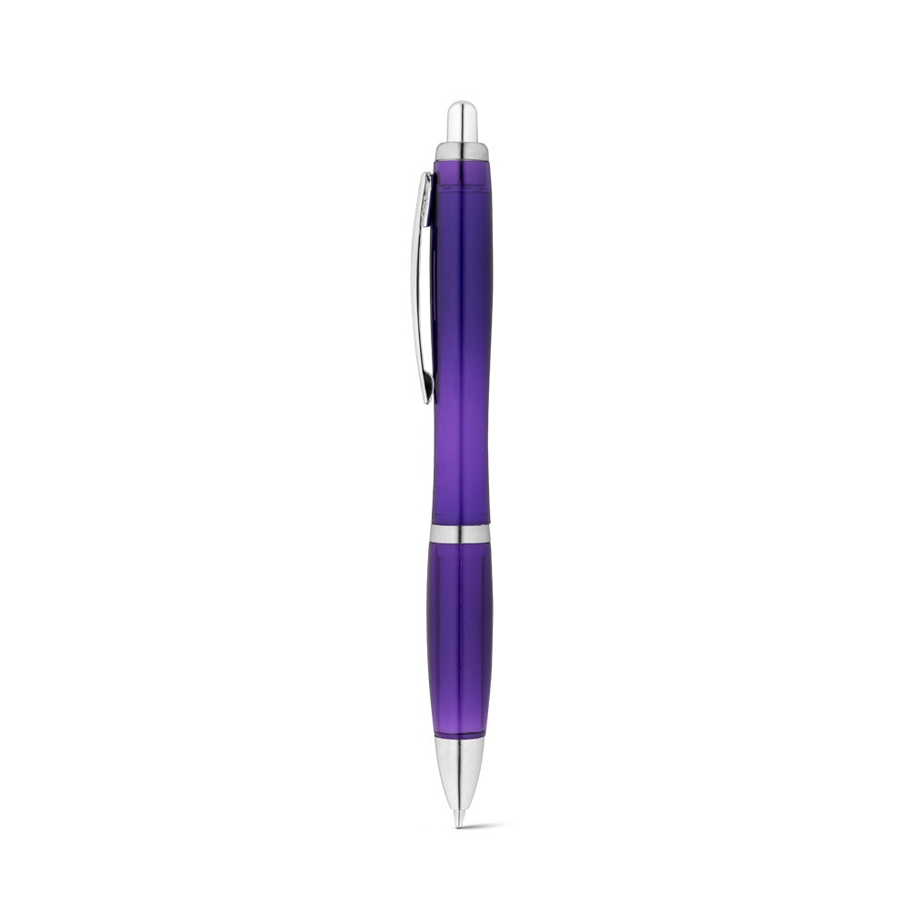 Stylo à bille en PET recyclé personnalisable SWING Violet