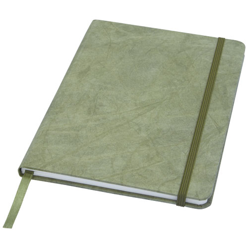 Carnet A5 publicitaire avec papier de pierre Breccia Vert