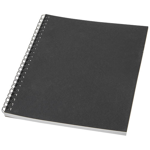 Carnet de notes publicitaire à spirales A5 Desk-Mate® Noir