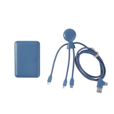 Pack powerbank 5000 mAh et câble personnalisé Xoopar® Mr Bio Long