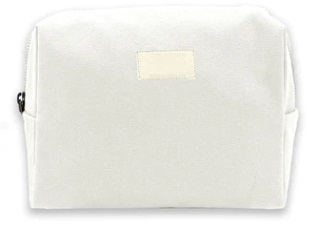 Trousse coton bio personnalisable 27x18 cm - Estelle Ecru