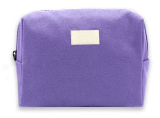 Trousse coton bio personnalisable 27x18 cm - Estelle Lavande