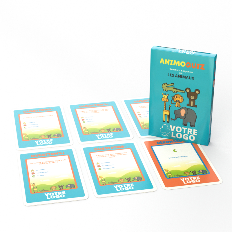 Jeu de quiz personnalisable - Différents thèmes Animoquiz