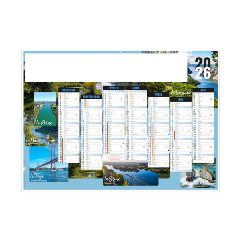 Calendrier bancaire promotionnel 2026- NATURE