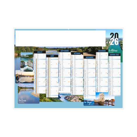 Calendrier bancaire promotionnel 2026- NATURE