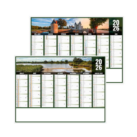 Calendrier bancaire promotionnel - LIBERTÉ
