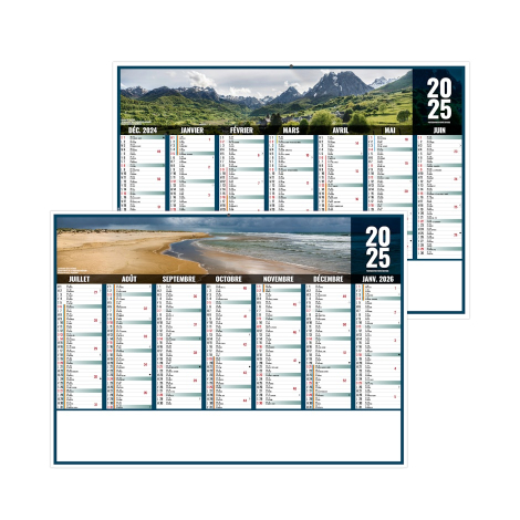 Calendrier bancaire promotionnel - LIBERTÉ