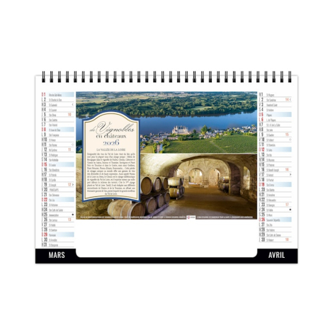 Chevalet standard personnalisable 7 feuillets - Vendange