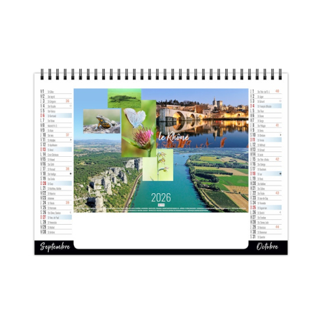 Chevalet standard publicitaire 7 feuillets - Fleuve d'Europe