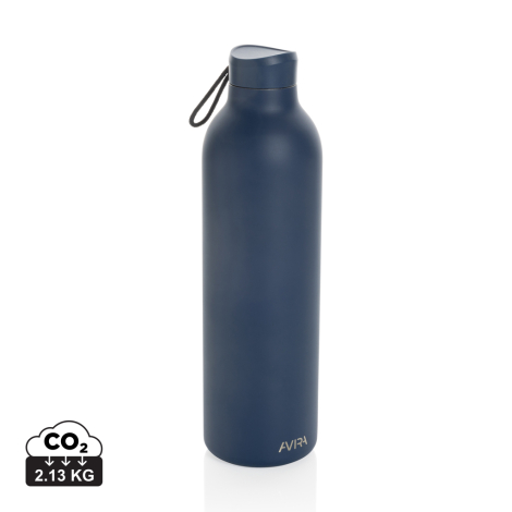 Bouteille promotionnelle acier recyclé isotherme 1L AVIRA