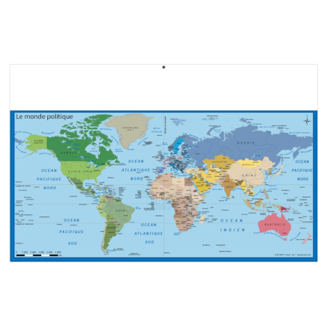 Calendrier bancaire maxi à personnaliser - TOUR DU MONDE