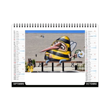 Chevalet standard personnalisable 7 feuillets - Street Art