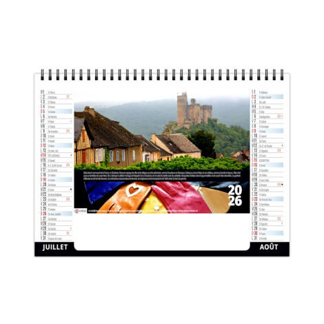 Chevalet standard publicitaire 7 feuillets - Patrimoine de France