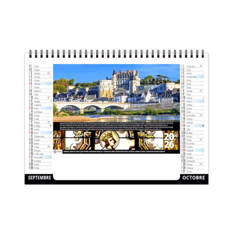 Chevalet standard publicitaire 7 feuillets - Patrimoine de France