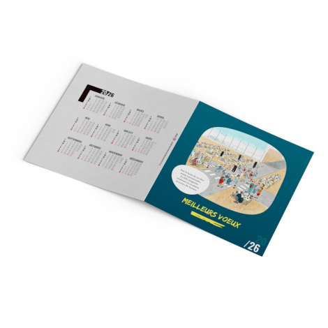 Carte de vœux à personnaliser - Sourire