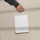 Sac en papier publicitaire 18x24x8 cm GALI WHITE