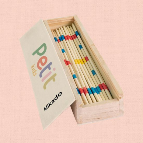 Jeu de Mikado en bois à personnaliser
