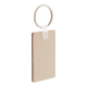 Porte-clés en bois rectangulaire personnalisé Woody D