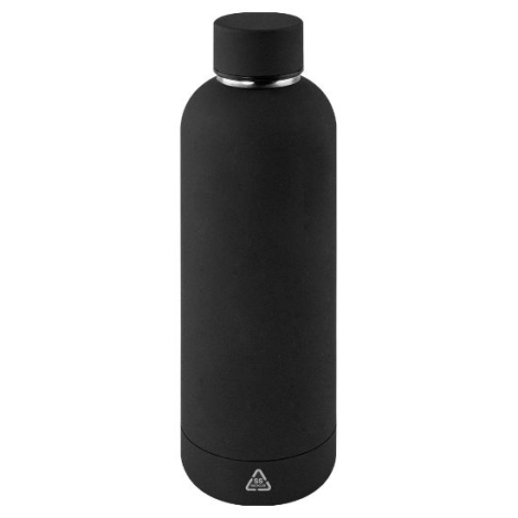 Bouteille inox recyclé 500ml à personnaliser RUBBER