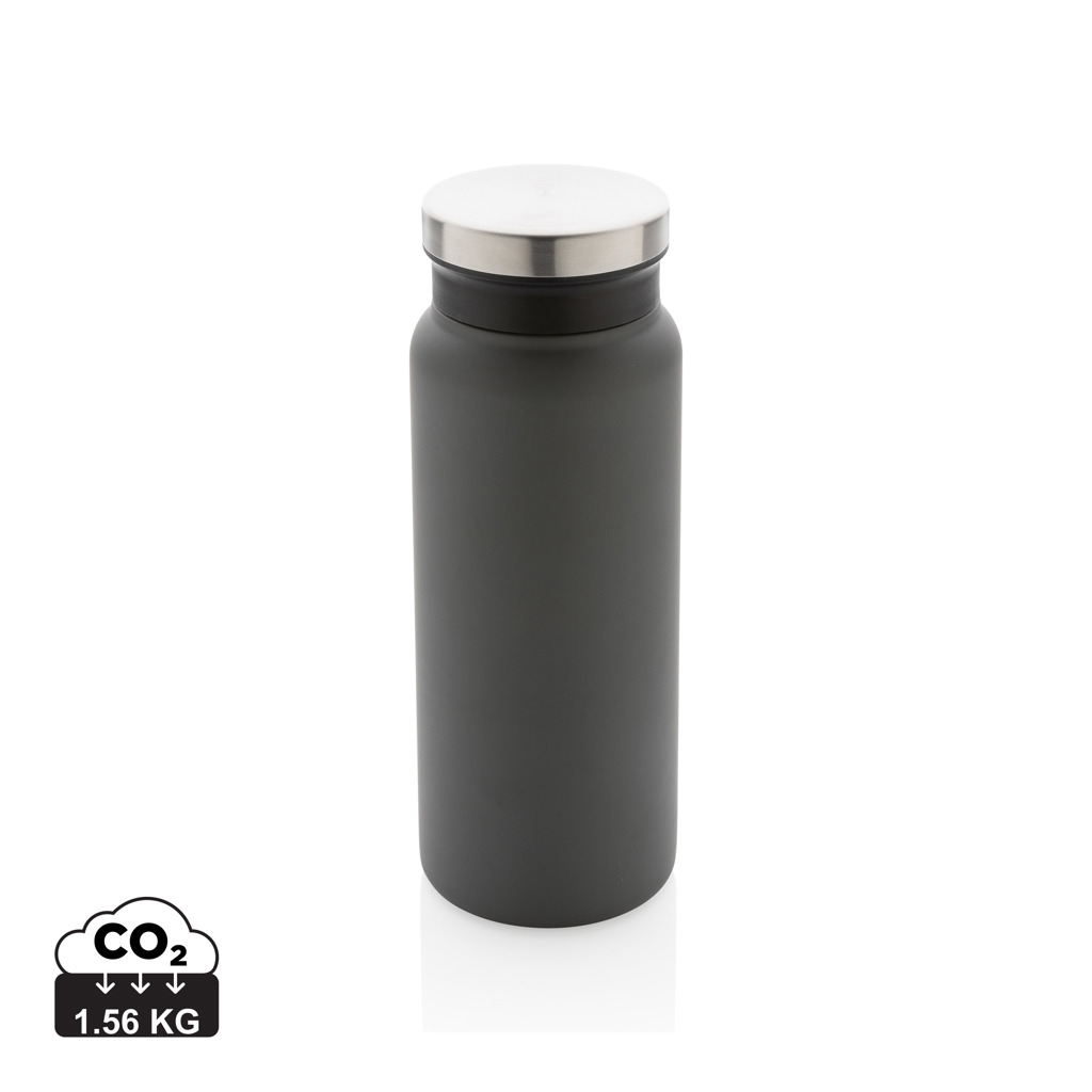 Bouteille isotherme promotionnelle 600ml inox recyclé Gris