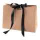 Sac cadeau à personnaliser en carton kraft KAVAI 22x15x7.5 cm
