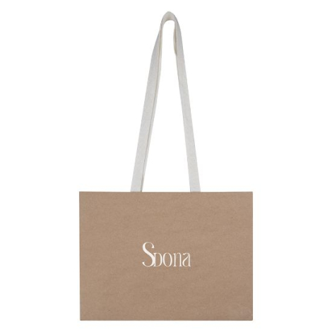 Sac cadeau en kraft 150g promotionnel 35x25x12 cm STOR
