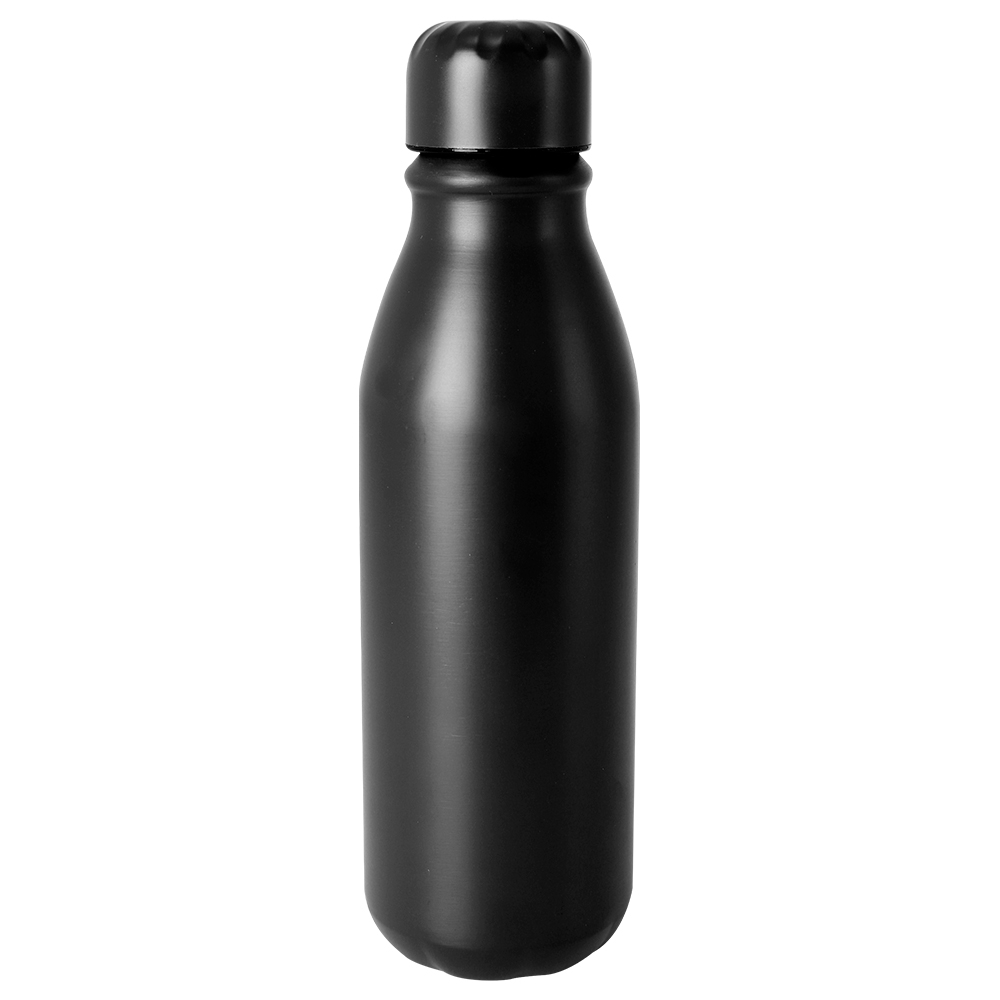 Bouteille 550ml alu recyclé personnalisée TAMBO Noir
