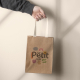 Sac cadeau publicitaire kraft LITT 18x24,5x10 cm